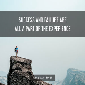 Image with copy, reading: Failure is never final